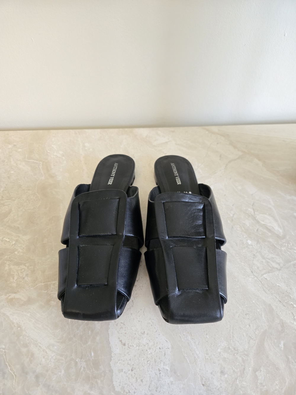 Anthony Veer Black Mia Mules